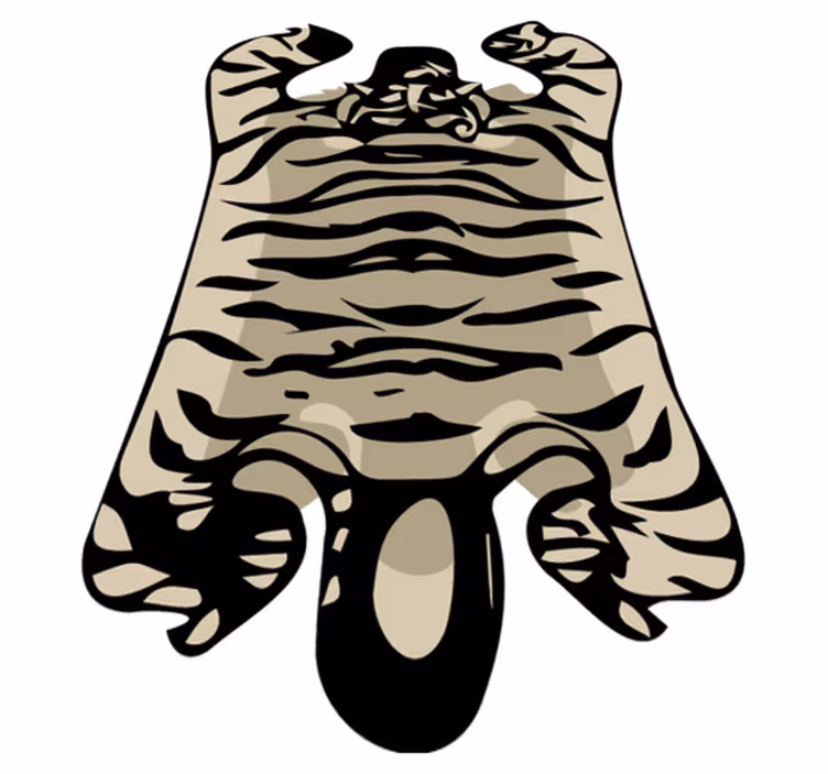 Covor etilic tigru vinilic cu imprimeu animal - TenStickers