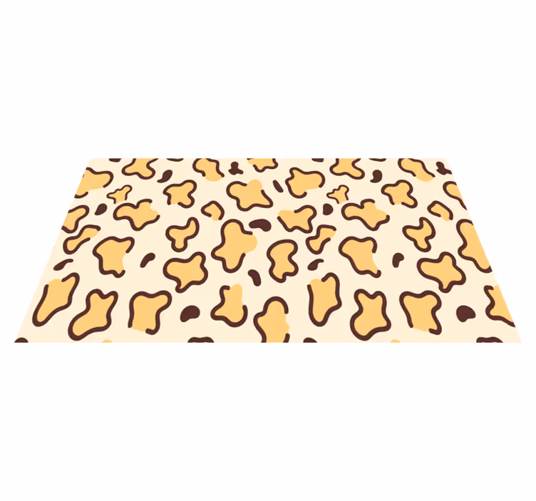 Covor vinil print animalier forme mari de leopard - TenStickers