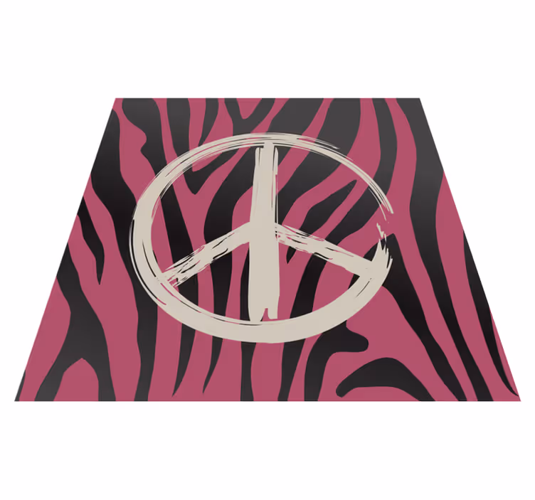 Covor vinil print animalier model de semn de pace - TenStickers