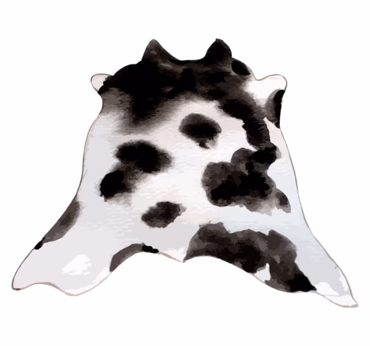 Covor western din vinil cu imprimeu animal de vacă - TenStickers