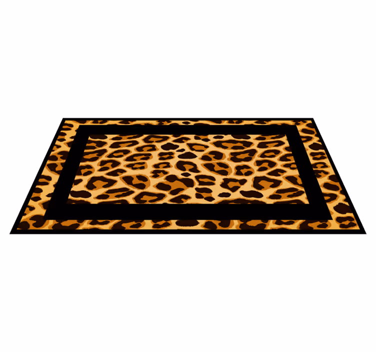 Covor din vinil cu piele de leopard dreptunghiular - TenStickers