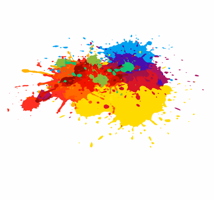 Alții covor de vinil splash art colorat - TenStickers