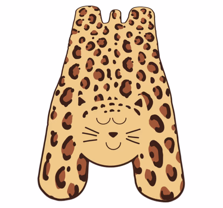 Covor copii din vinil cu imprimeu animal ghepard - TenStickers