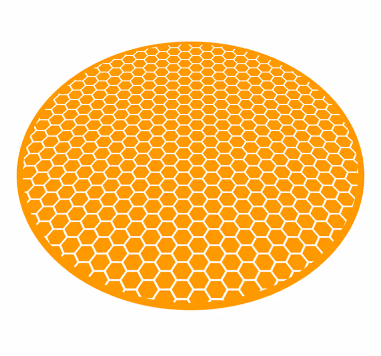 Covor de vinil texturat motiv de fagure de miere - TenStickers