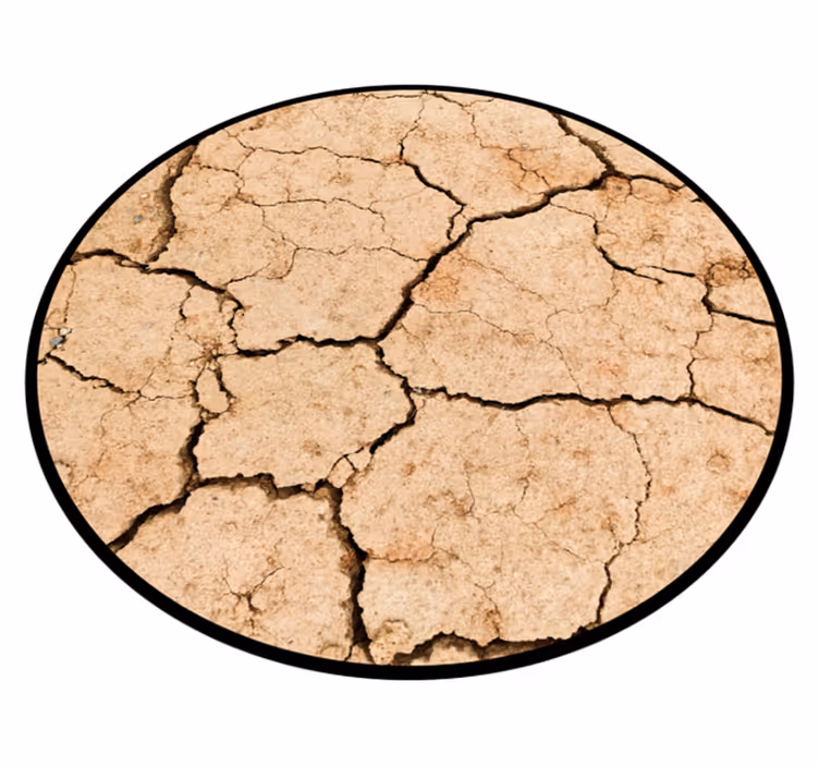 Covor din vinil model de pământ crăpat - TenStickers
