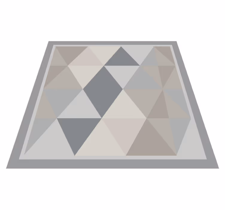 Covor gri pantone triunghiuri nordice din vinil - TenStickers