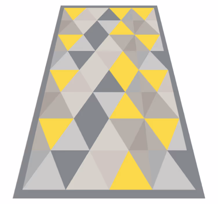 Covor de vinil nordic triunghiuri pantone - TenStickers