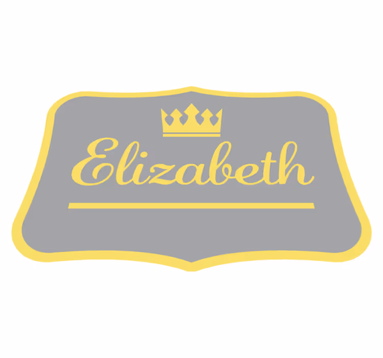 Covor vinil hol intrare coroana regala personalizata - TenStickers