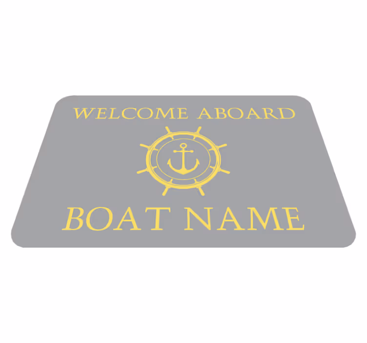 Covor de vinil cu nome bun venit nautic - TenStickers
