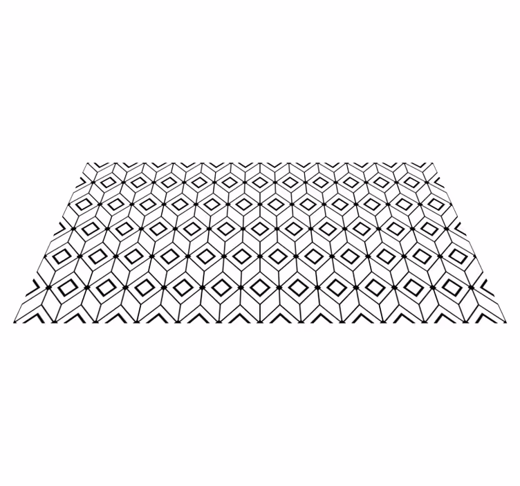 Covor de vinil geometric elemente moderne de diamant - TenStickers