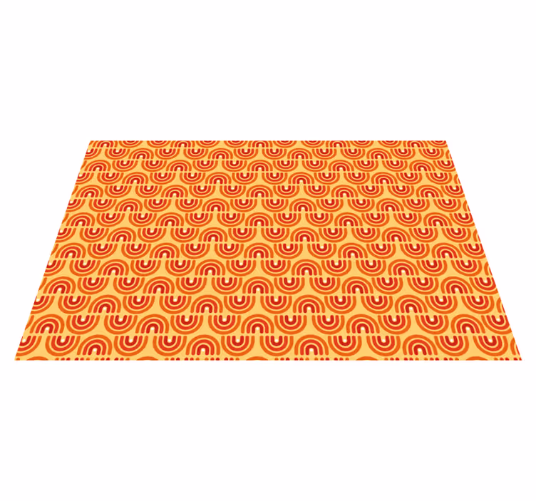 Covor de vinil geometric model de valuri colorate - TenStickers