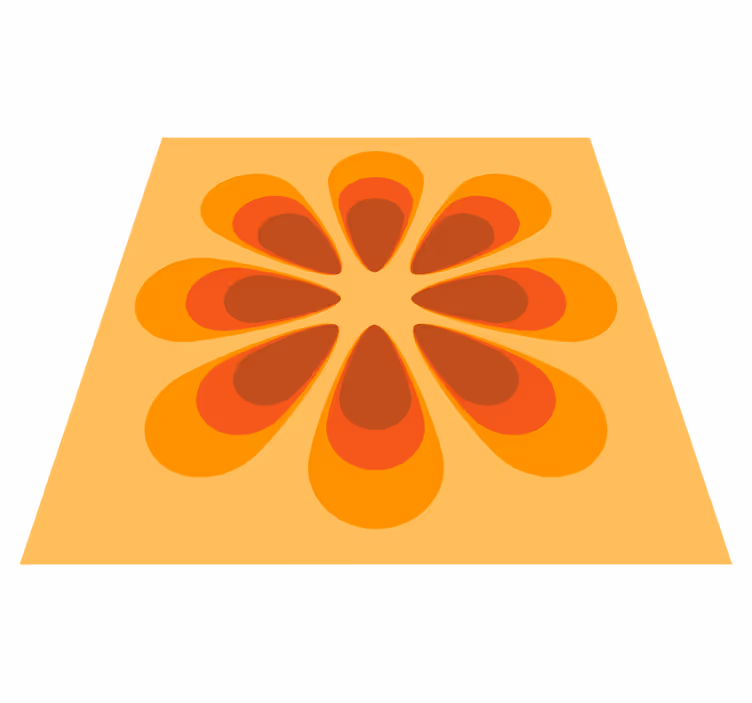 Covor floral din anii '70 - TenStickers