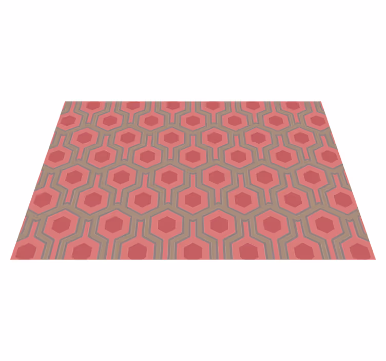 Covor de vinil geometric configurație fagure de miere - TenStickers
