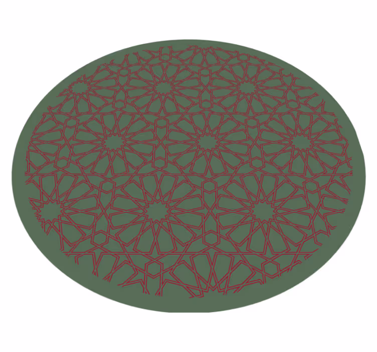 Covor de vinil mozaic configurație geometrică complexă - TenStickers