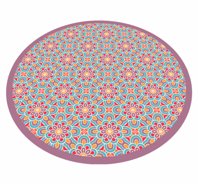 Detalii mandala forme grecești țiglă covor - TenStickers