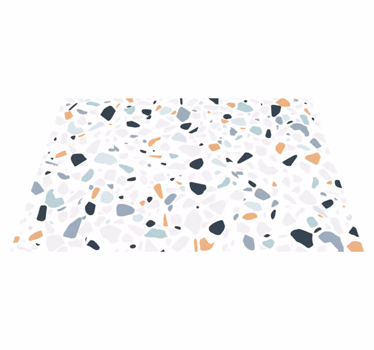 Covor de vinil pentru baie amestec de pietricele colorate - TenStickers