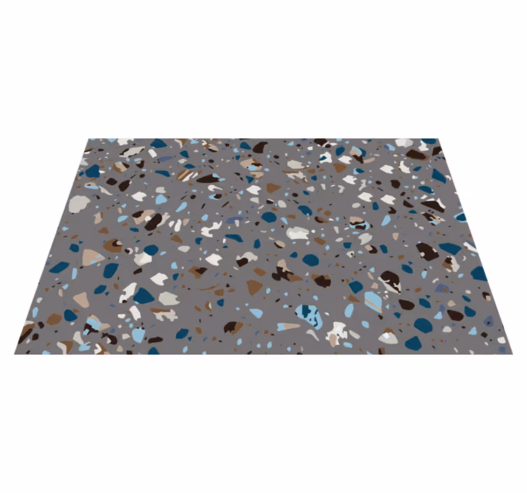 Covor de vinil marmura pietricele de terrazzo amestecate - TenStickers