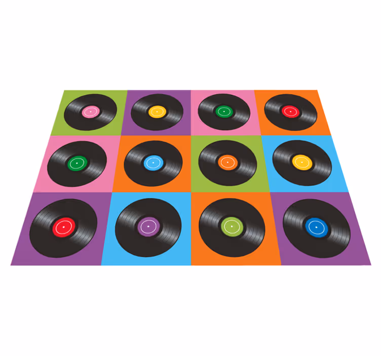 Plăci de disc de vinil de bucătărie covor de vinil - TenStickers