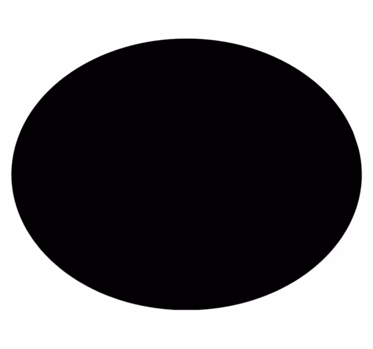 Covor vinil negru design circular - TenStickers