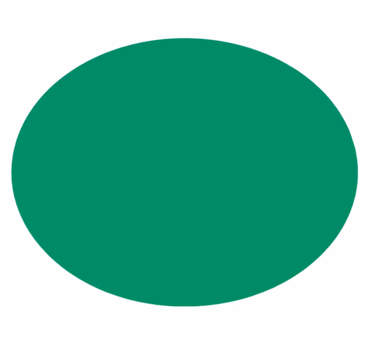 Covoruri vinil rotund verde vibrant - TenStickers