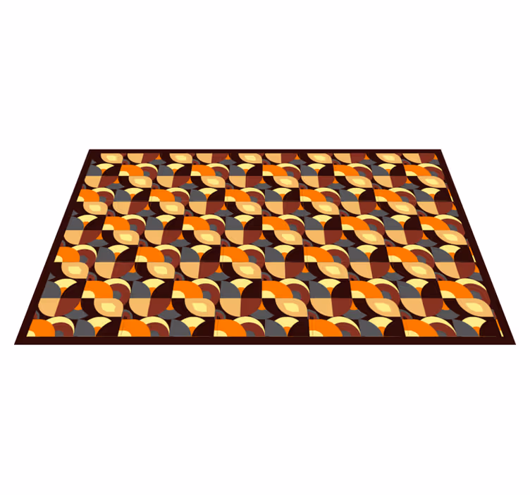 Covor de vinil hol forme curbate colorate - TenStickers