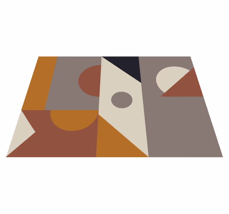 Covor vinil modern forme geometrice abstracte - TenStickers