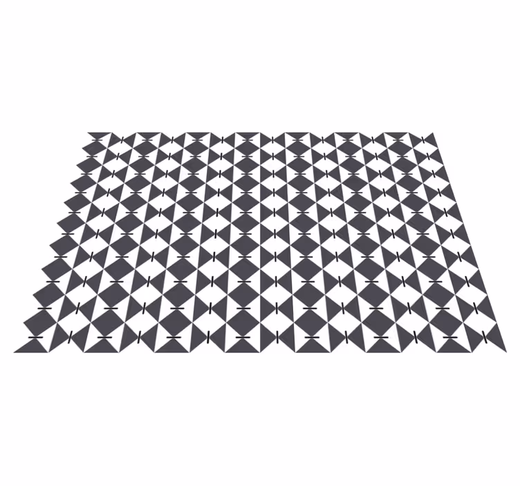 Covor de vinil geometric model modern de diamant - TenStickers