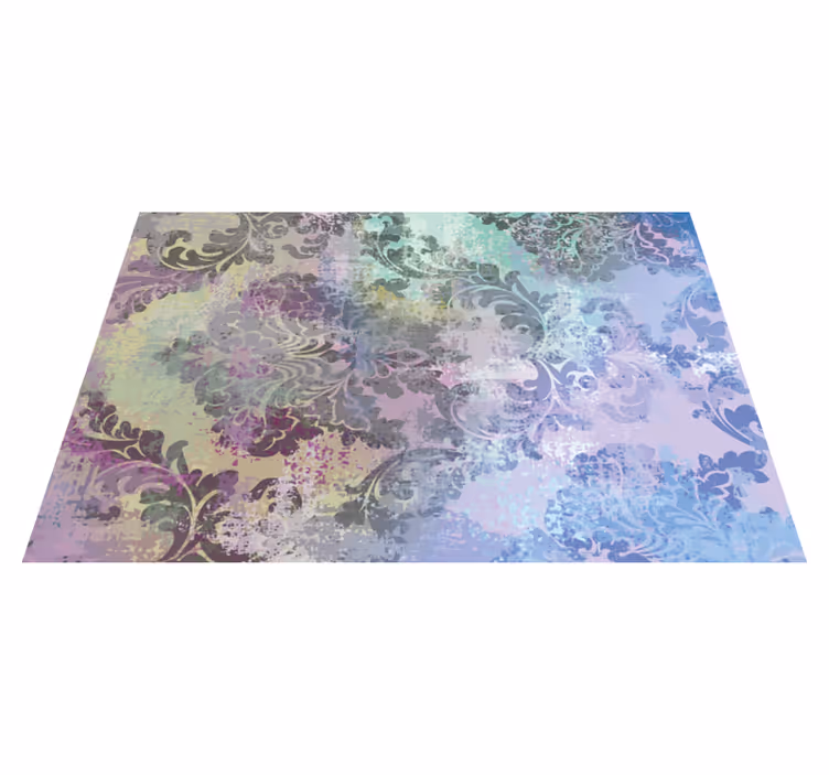 Covor vinil flori și plante design artistic boem - TenStickers