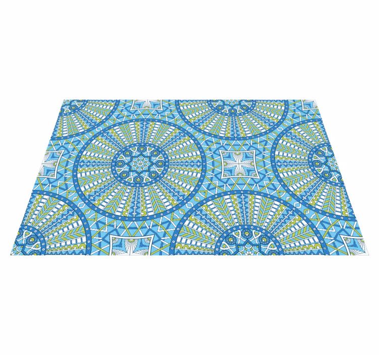 Covor vinil mandala modele geometrice elegante - TenStickers