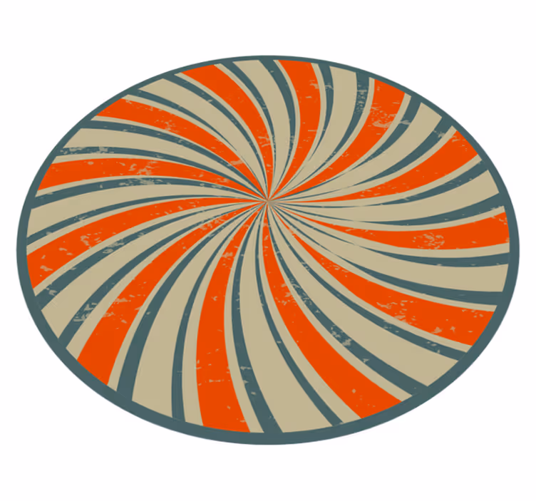 Covor de vinil epocă design spiralat - TenStickers
