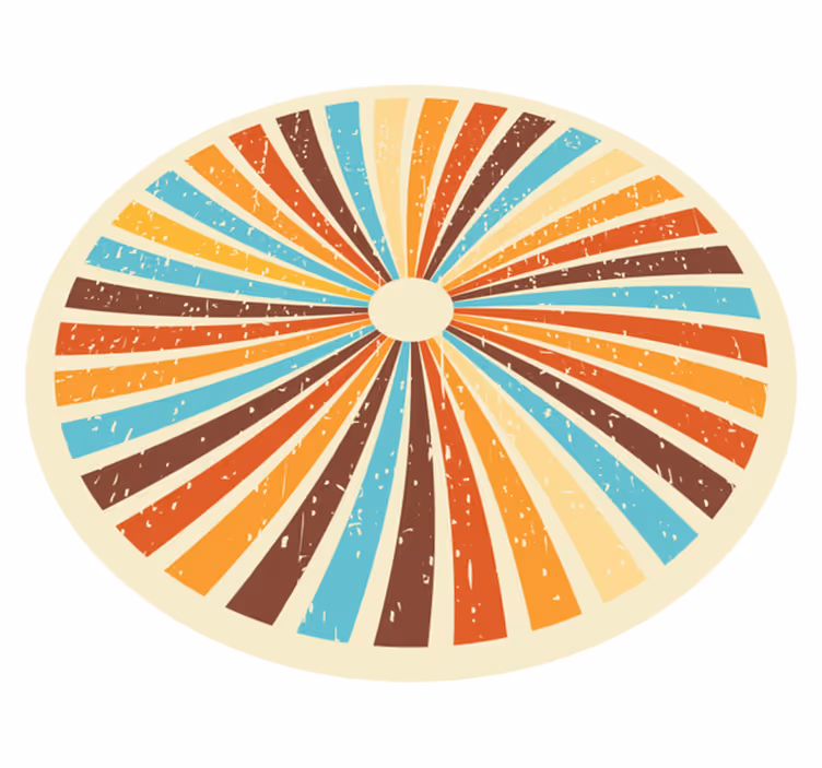 Covor de vinil epocă model radiant retro - TenStickers
