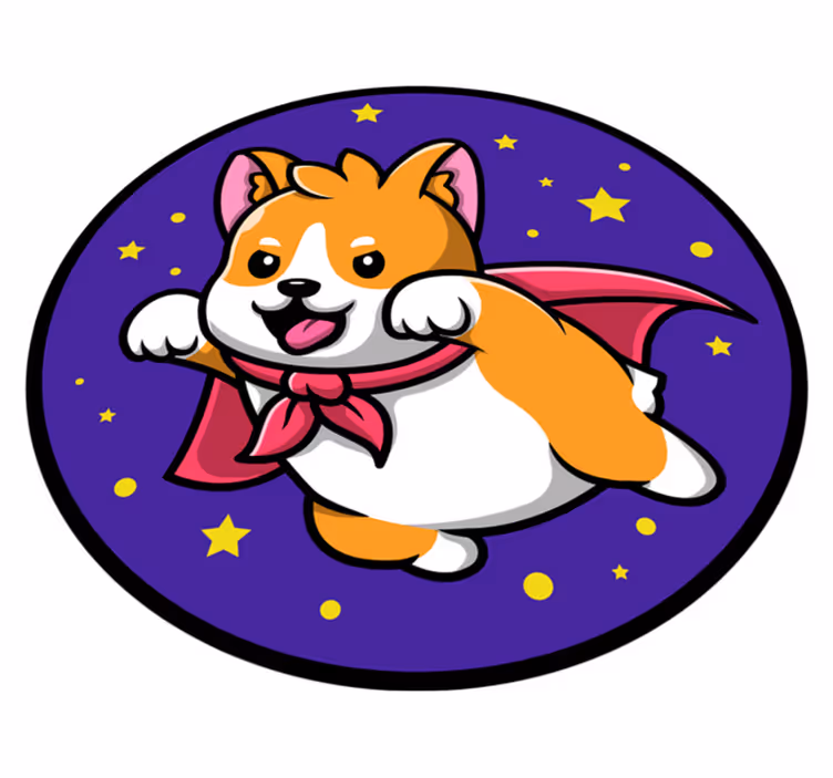 Covor de vinil cu desene animate pentru câini - TenStickers