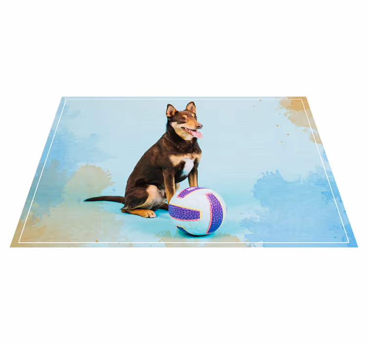 Covor vinil animal tovarăș canin jucăuș - TenStickers