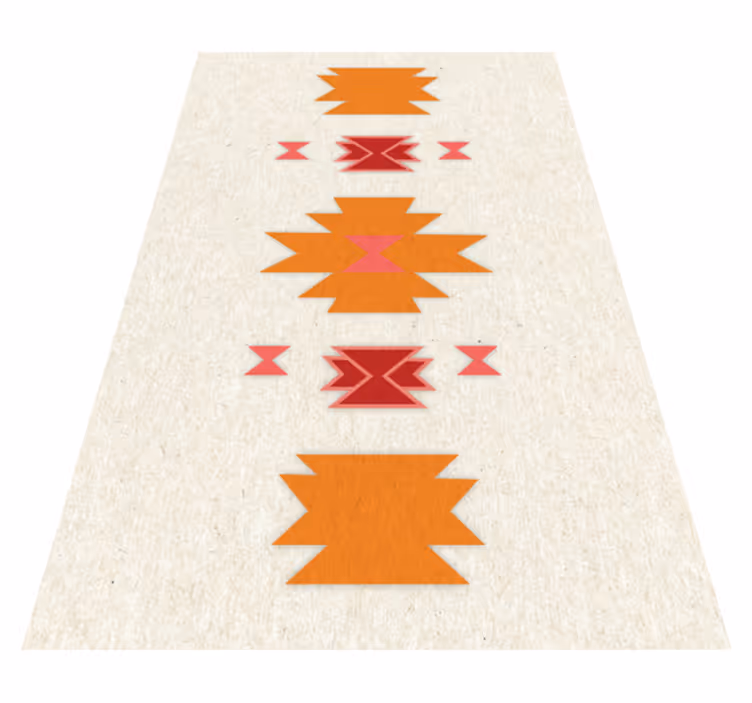 Covor de vinil etnic motiv tribal simplu - TenStickers