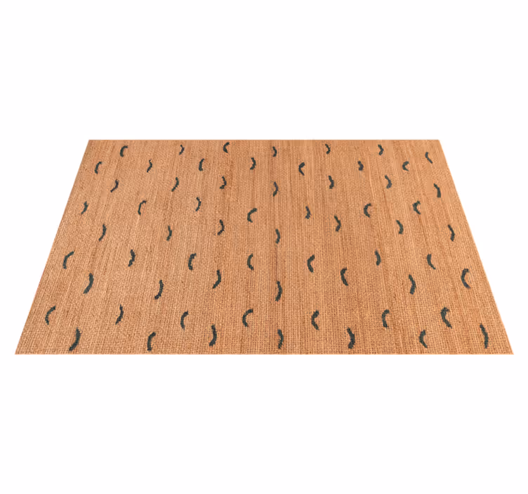 Covor vinil print animalier imitație de iută bej - TenStickers