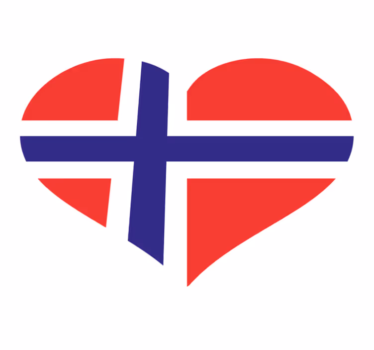 Covor vinil dormitor designul iubirii norvegiene - TenStickers
