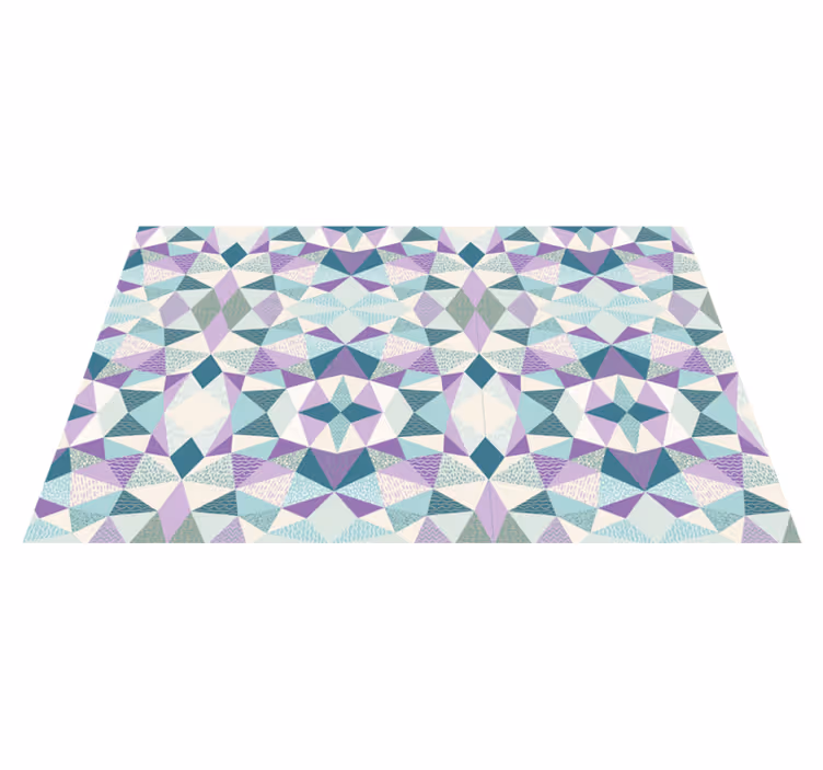 Covor de vinil geometric geometrie colorată - TenStickers