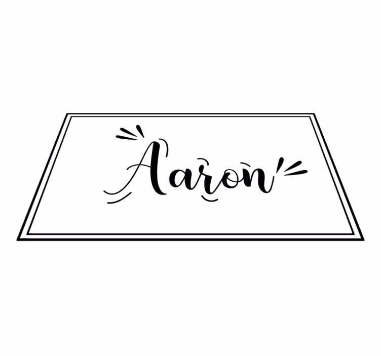 Covor vinil dormitor nume personalizat minimalist - TenStickers