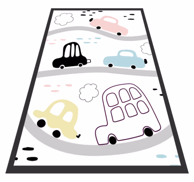 Covor de vinil pepiniere drumuri scandinave - TenStickers