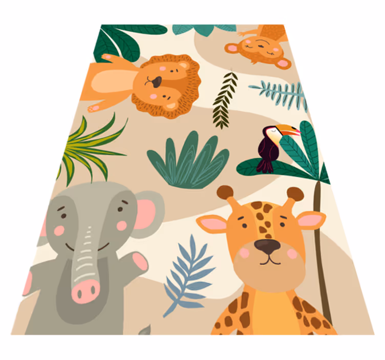 Copii din jungla nordică pentru copii covor de vinil pentru copii - TenStickers