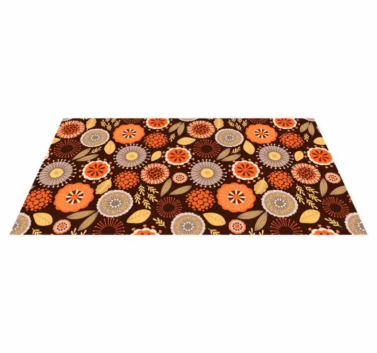 Covor de vinil pentru bucătărie aranjament floral colorat - TenStickers