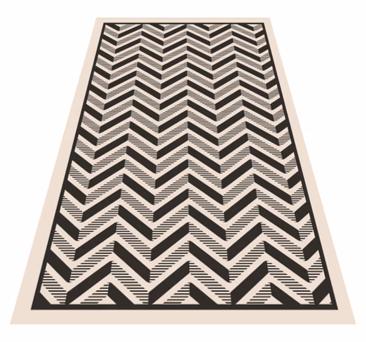 Covor de vinil geometric motiv clasic chevron - TenStickers