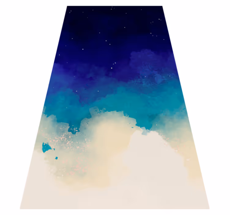 Covor de vinil marmura culori oceanice - TenStickers