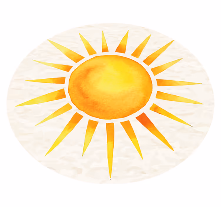 Covor vinil cu aspect de natura explozie însorită - TenStickers