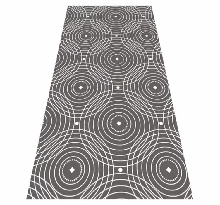 Covor nordic fused circles nordic vinyl carp - TenStickers
