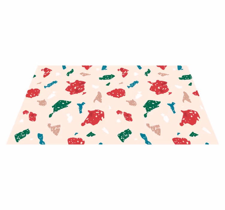 Covor din vinil design colorat din terrazzo - TenStickers