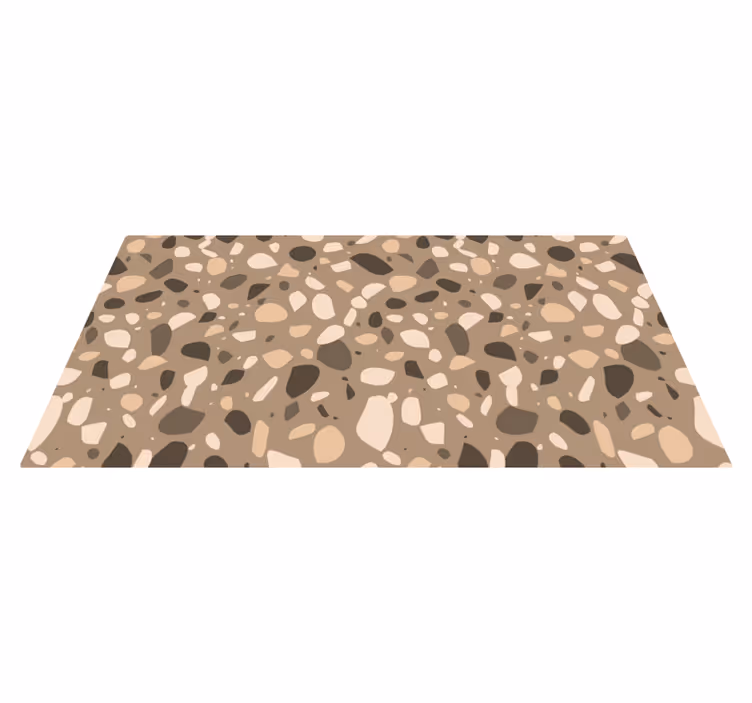 Covor clasic maro cu textură de tip terrazzo - TenStickers