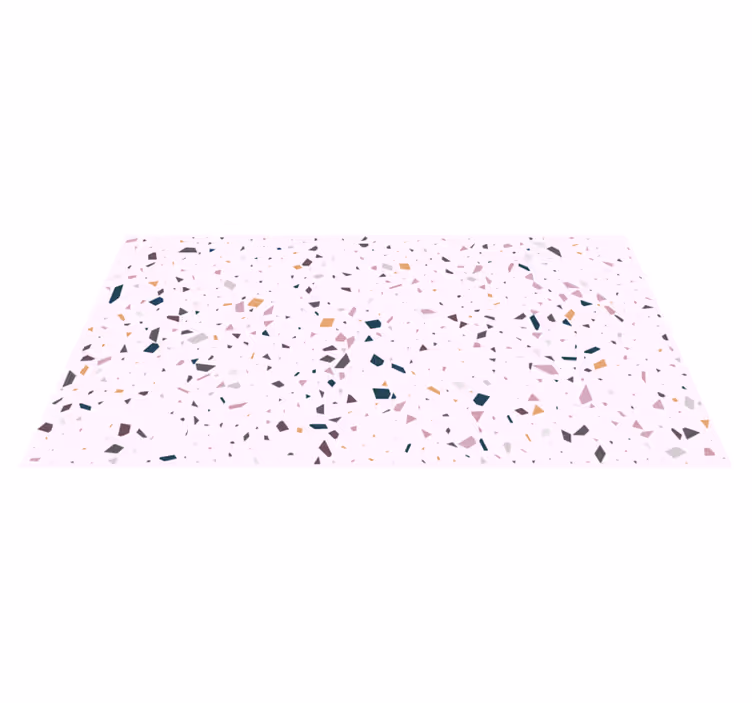 Covor clasic roz de tip terrazzo - TenStickers