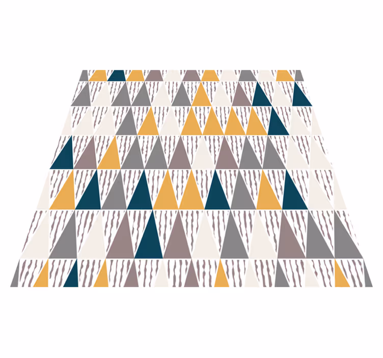 Covor de vinil geometric segmente de nuanță triunghiulare - TenStickers