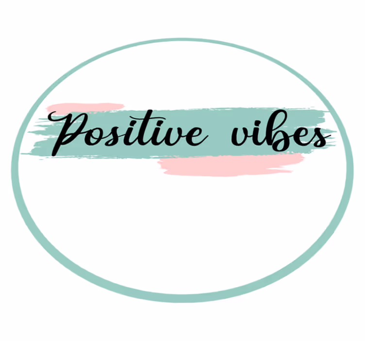 Covoare de vinil cu fraze vibrații pozitive - TenStickers